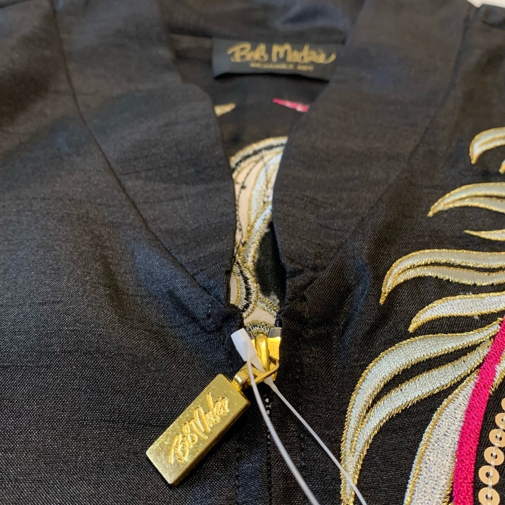 Bob Mackie Wearable Art embroidered dragon jacket/top - Picture 11 of 15